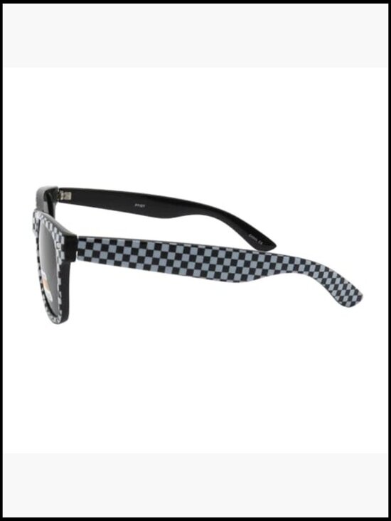 Classic Rectangular Sunglasses with Polarized Lens Black Frame
